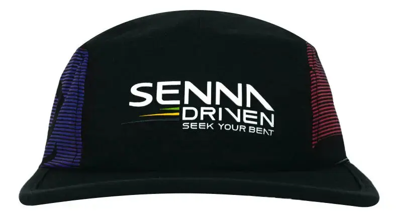 Boné Ayrton Senna "Seek Your Beat" para Homens e Mulheres, Preto em Algodão