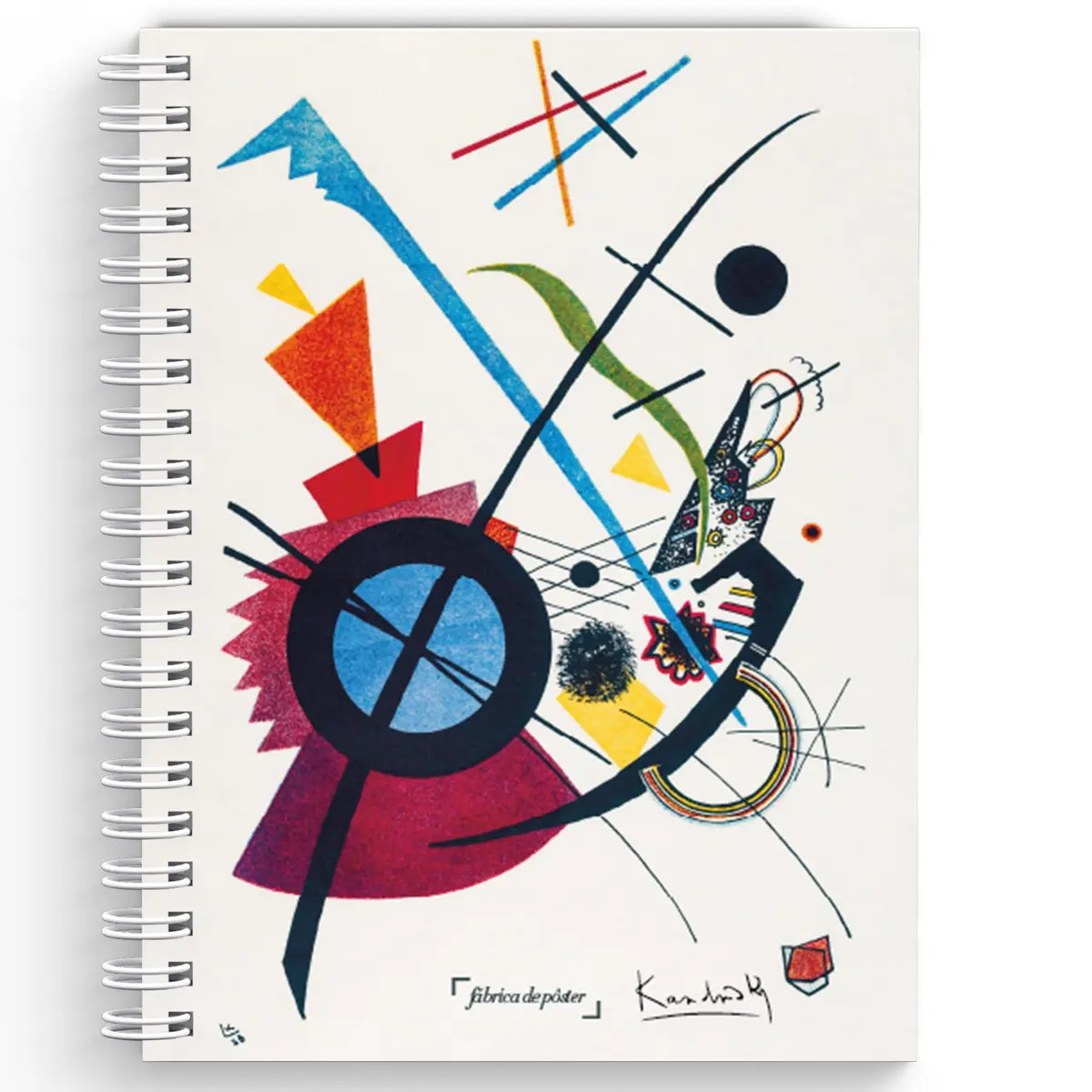 Caderno Pautado Capa Dura A5-80 folhas - Kandinsky