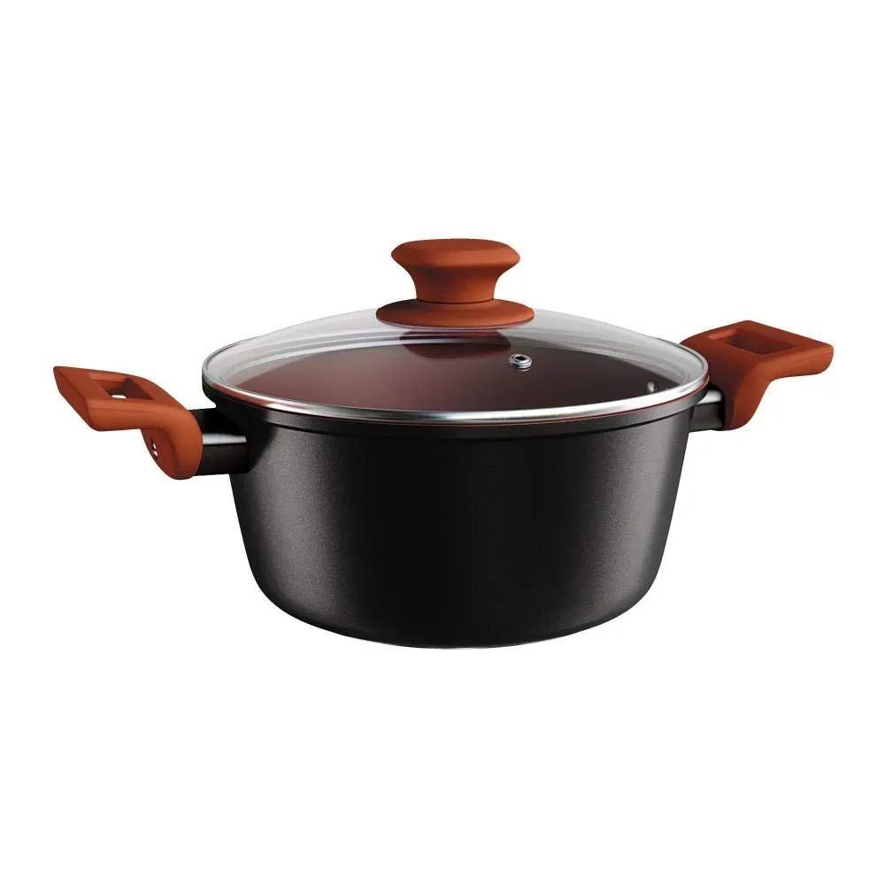 Euro Home - Caçarola 22 cm Alumínio com Antiaderente ColorStone Terracota - ALU8600-TC - 1