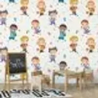 Papel de Parede Infantil Alfabeto Escolar N3932