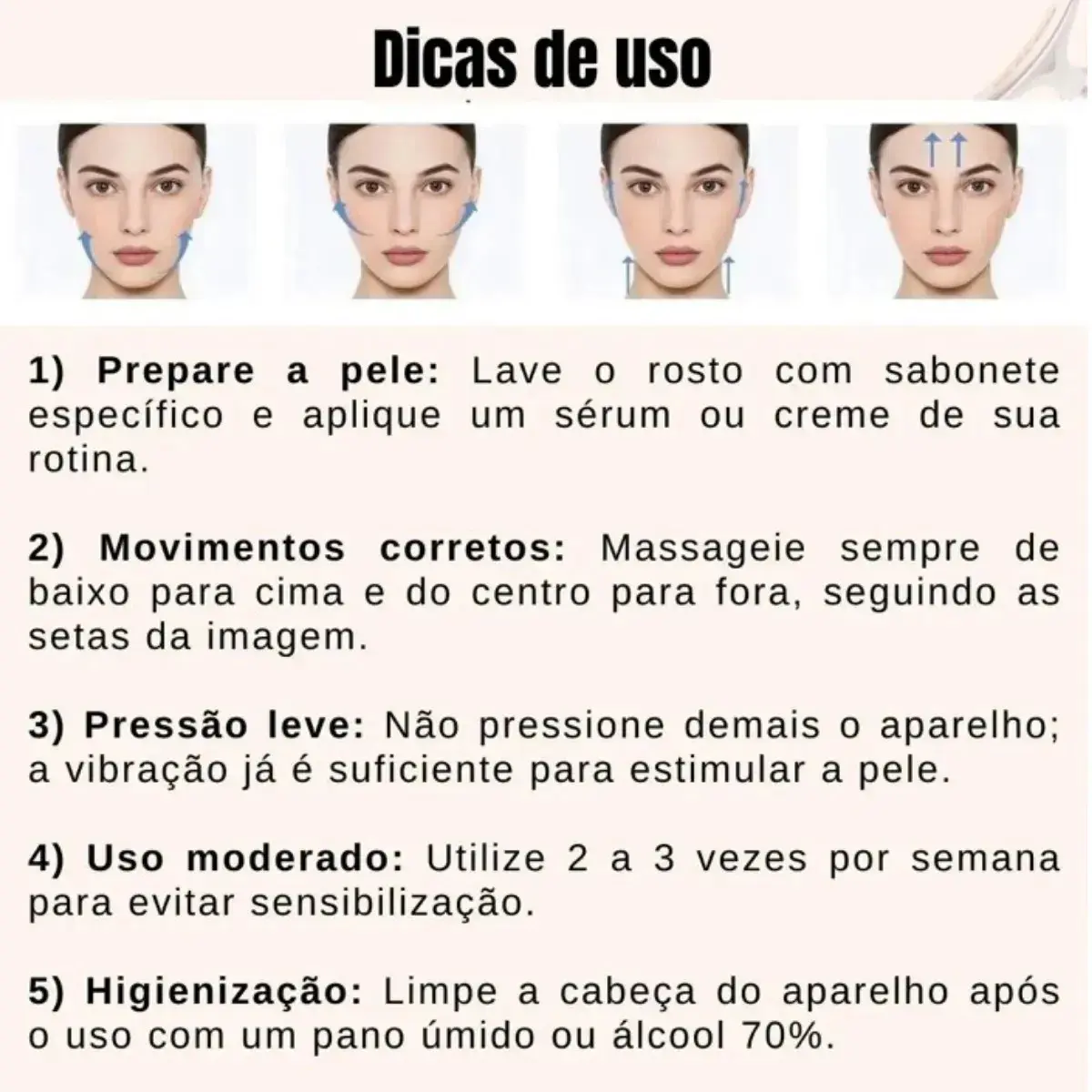 Massageador Facial Lifting De Pescoço e Rosto LED Vibração Bivolt 110v 220v Fototerapia Para Rejuvenescer Firmeza Anti-Rugas Aparelho Redutor de Papada Lift Mascara Led Facial MARCA Chrome Technology thumbnail 4
