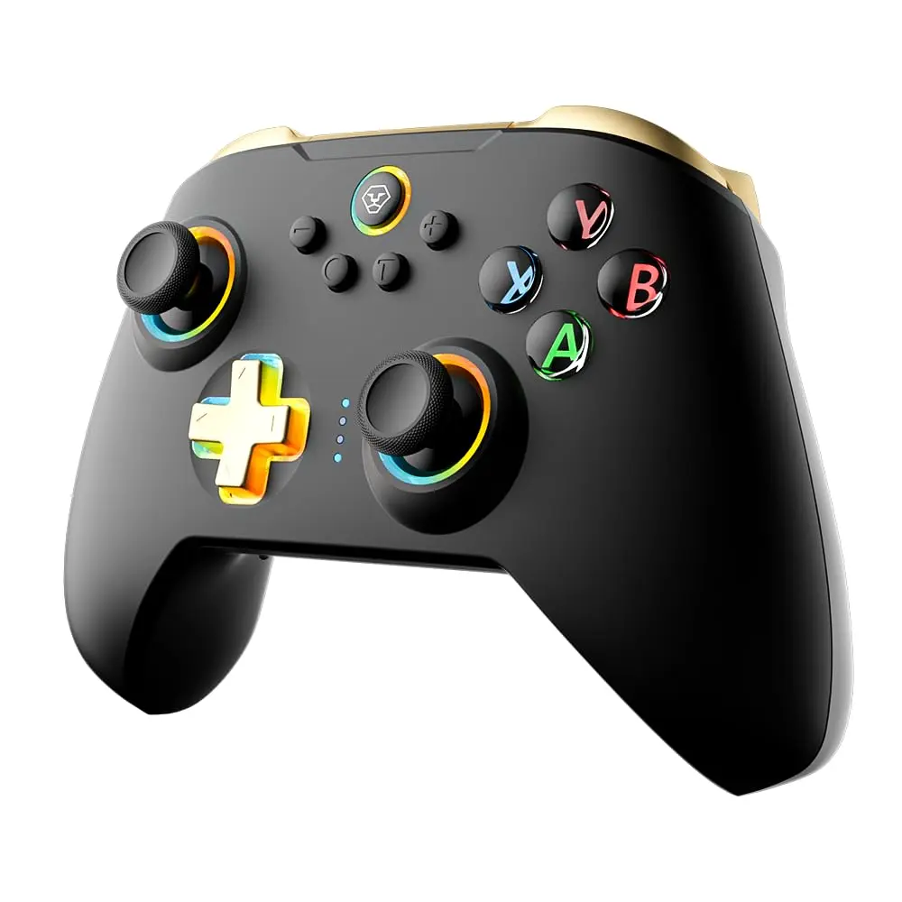 Controle sem Fio para Nintendo Switch PC Hall Effect Bluetooth N10 Preto | para iOS, Windows, Nintendo Switch, Android, Gatilho Linear, Motores assimetricos, 1000Hz, Giroscopio 6 Eixos - 1