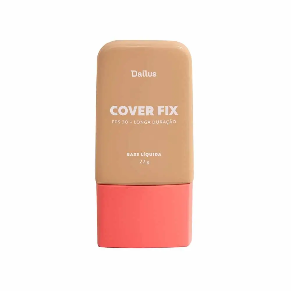 Base Líquida Dailus Cover Fix, Cor D6 Médio