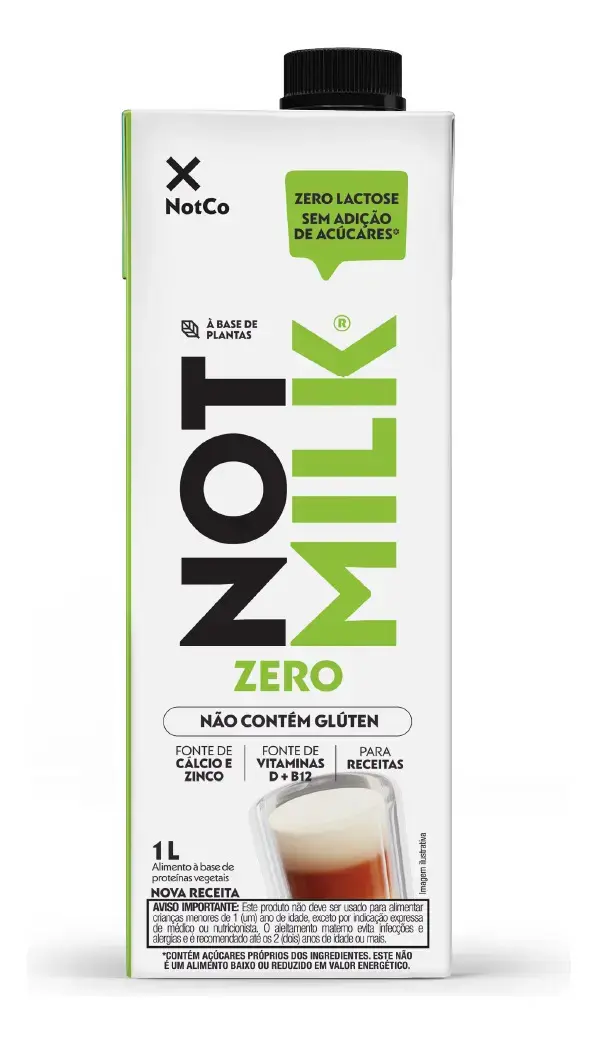 Leite Vegetal Notmilk Zero Açúcar 1L Notco thumbnail 2