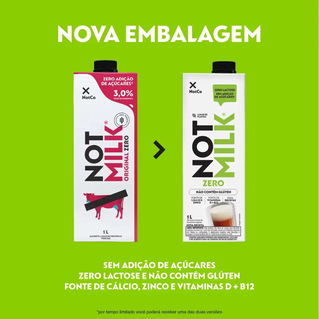 Leite Vegetal Notmilk Zero Açúcar 1L Notco thumbnail 4