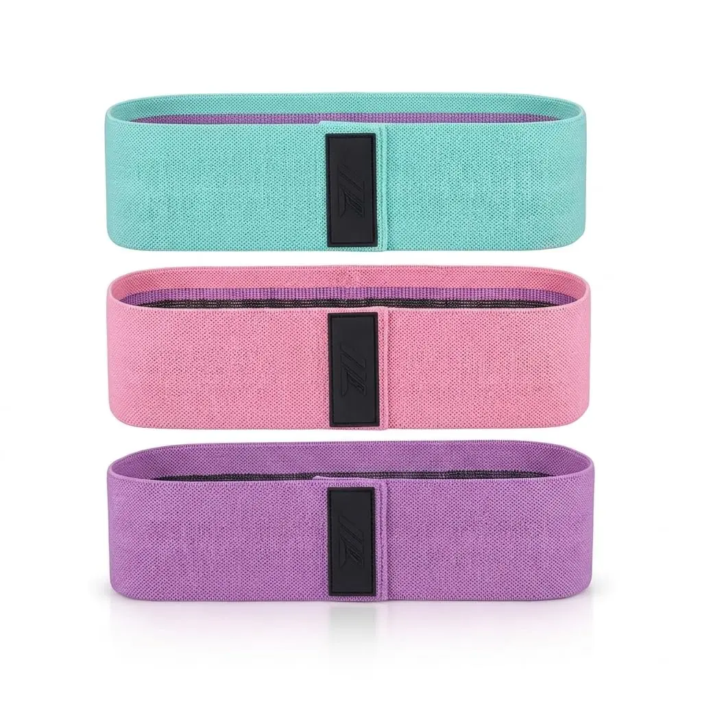 Faixa Elástica para Exercícios Kit com 3 Unidades Hip Mini Band Treino | Treino Resistido, 3 Cores