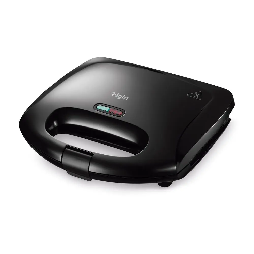 Sanduicheira Fast Time Elgin – 800W Placas Duplas 220V, Moderno, Aço inoxidável, Metal, Plástico