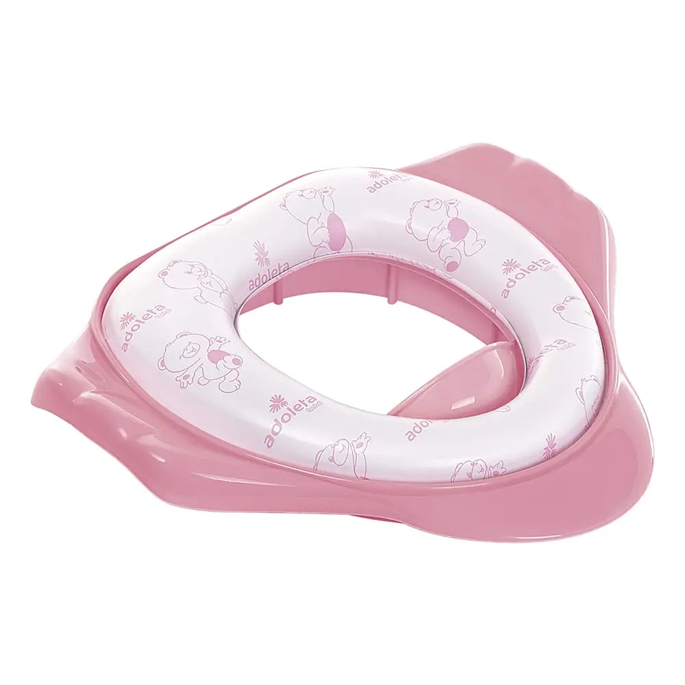 Adoleta Bebê Redutor Sanitário Com Almofada Rosa