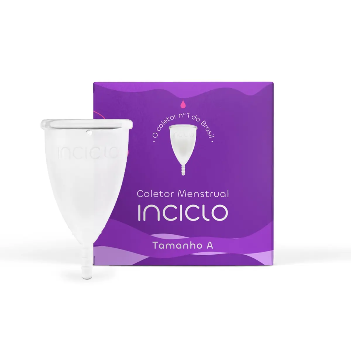 Inciclo Coletor Menstrual Reutilizável Tamanho A | Tamanho A, 35 ml, silicone de grau médico, transparente, reutilizável, uso até 12 horas
