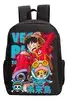 Mochila Unisex Escolar Trabalho Anime One Piece 27 Luffy Cho - 1