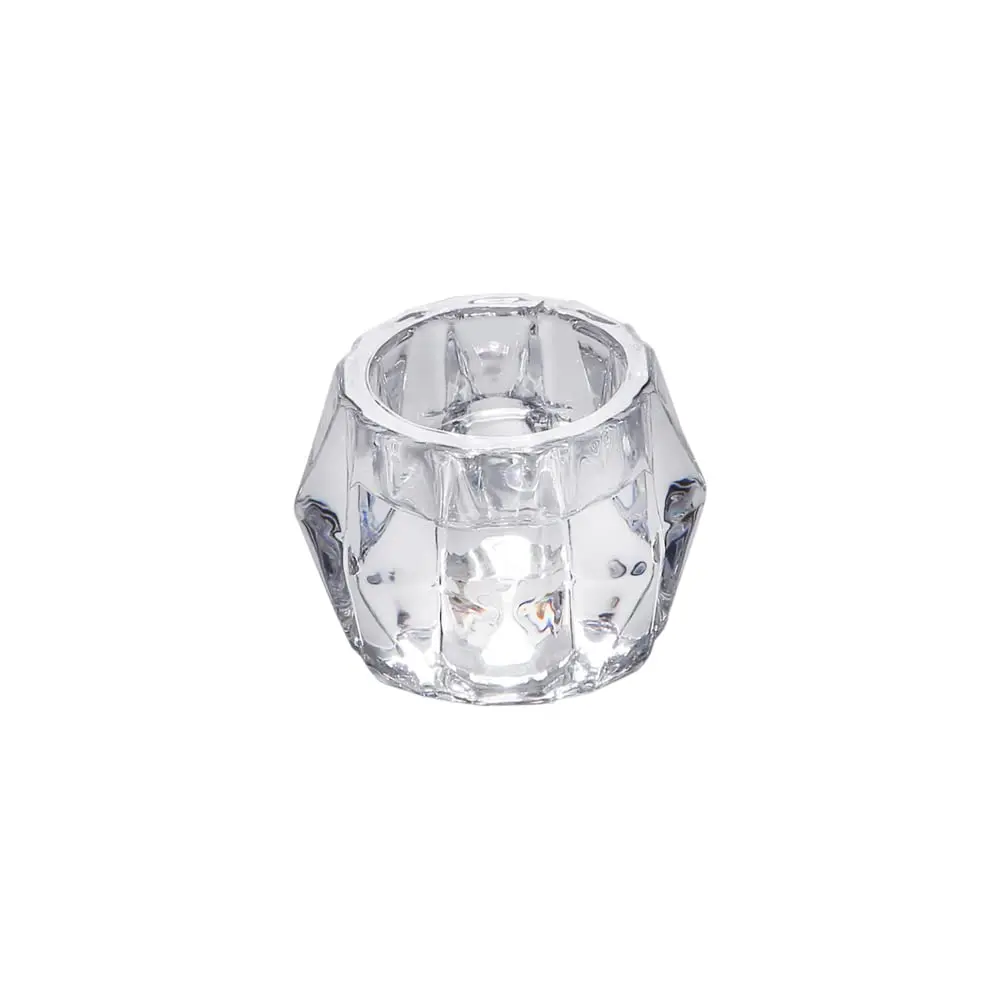 WOLFF - Porta Vela de Vidro 7cm x 5cm - Mesa Posta - Decoração