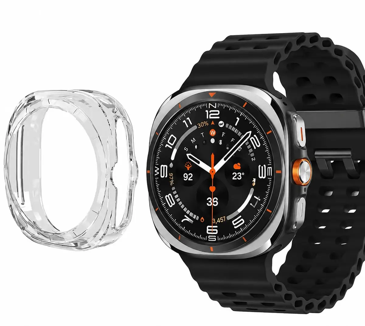 Case Capa Protetora para Samsung Galaxy Watch Ultra 47mm | Case Premium Anti Impacto | Proteção Contra Quedas, Arranhões e Poeira | Encaixe Perfeito e Acesso Total aos Botões - 1