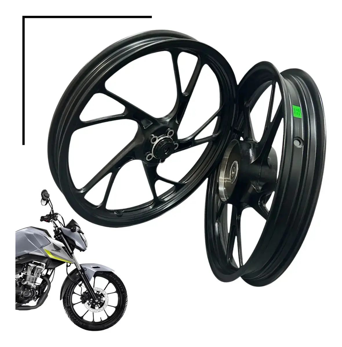 Par Roda Pé Galinha Liga Leve Titan 160 Cg160 Fan 160