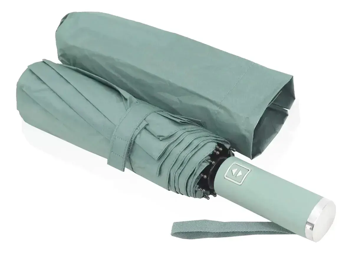 Guarda Chuva Grande Automatico Reforçado Contra Vento Origi. Cor Verde-musgo Desenho do tecido Liso - 1