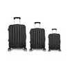 Kit Mala de Viagem abs 3 peças Adventure Fortt Preta - KMV01-PT - 1