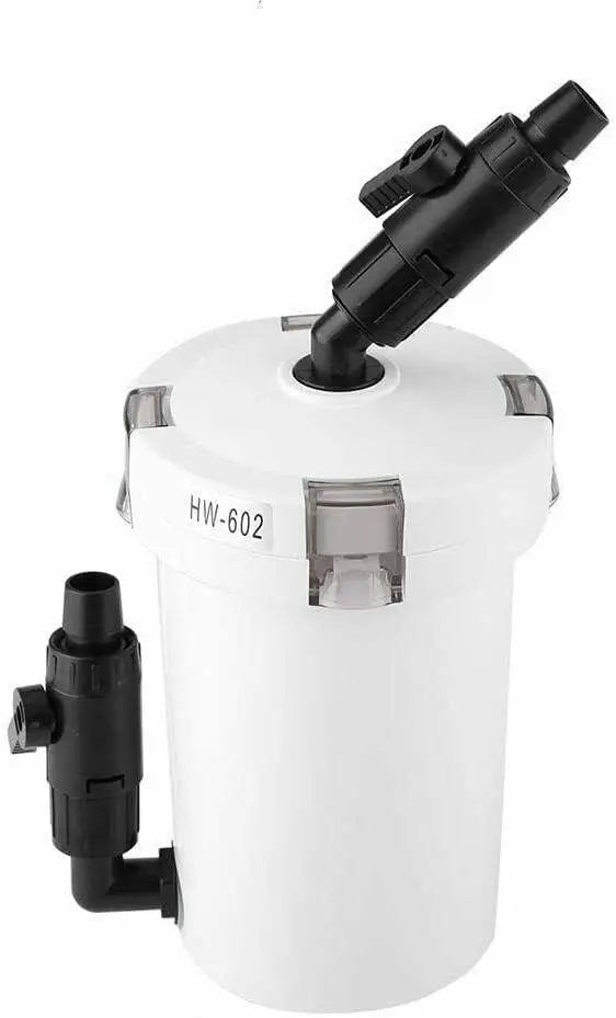 Filtro para Aquário Externo de Até 150 litros Filtro Aquário 220V com 4 Camadas,Mangueira e Barra Spray Adequado para Água Fria Ou Tropical Filtro Aquario Canister para Aquários e Lagos (220V)