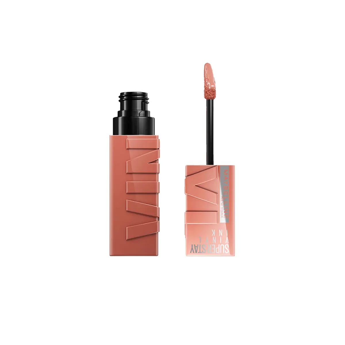 Batom Líquido Vinil Espelhado SuperStay Vinyl Ink Maybelline Golden 4,2ml | Longa duração de 16h, efeito gloss intenso, brilho instantâneo, não borra nem transfere, fórmula vegana