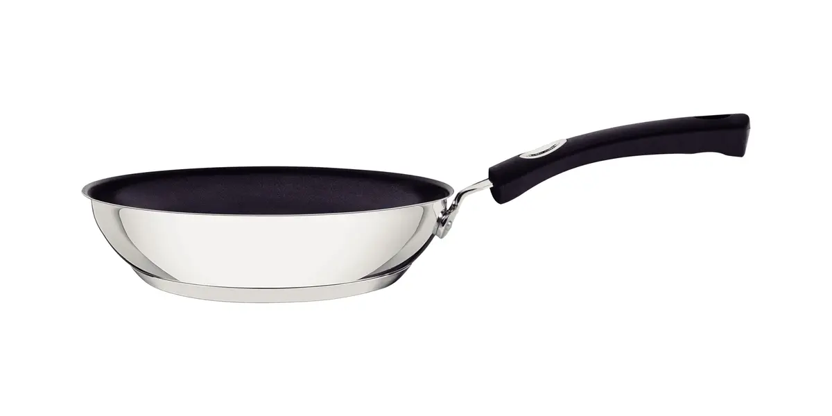 Tramontina Frigideira Solar Silicone Rasa em Aço Inox Fundo Triplo Revestimento Interno Antiaderente com Cabo de Silicone 24 cm 2,1 L - 1