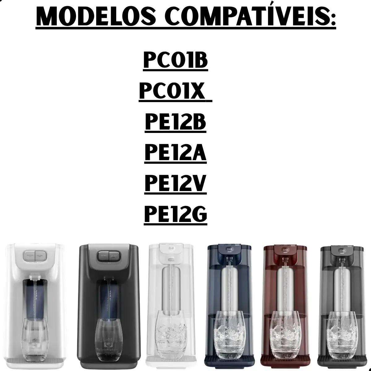 Kit 2 Refil De Água Acqua Pure Electrolux Pe12a Pe12b Pe12g PC01X, Cor Marrom-claro thumbnail 5