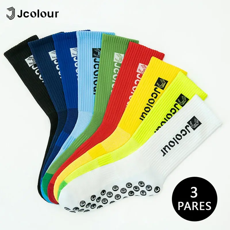 Novas meias esportivas elegantes e coloridas,Meias de futebol antiderrapantes,Meias de poliamida,Respirável e confortável