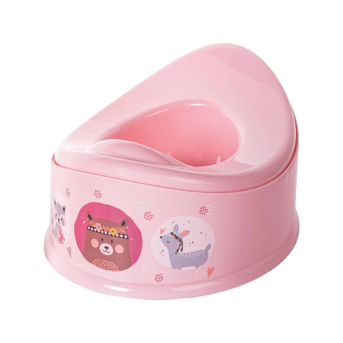 Urinol Plasútil Troninho Infantil Penico Assento Sanitário (Bichinhos Menina) - 1