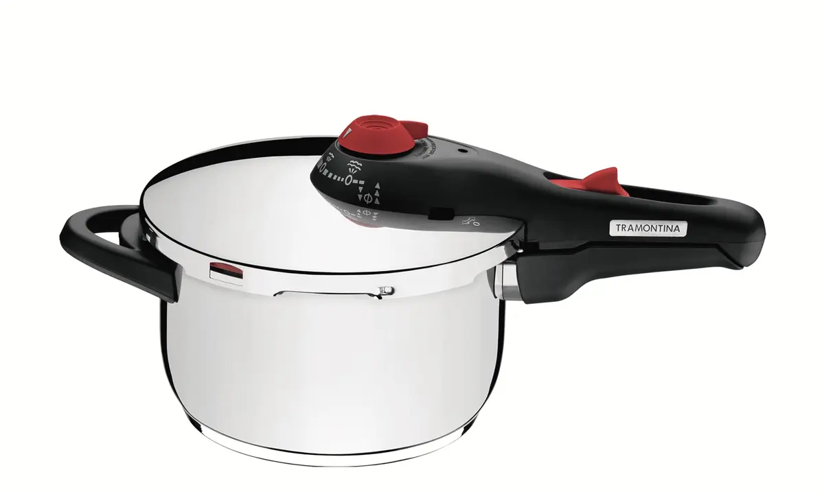 Panela de Pressão Aço Inox Solar Tramontina 4,5L 22cm