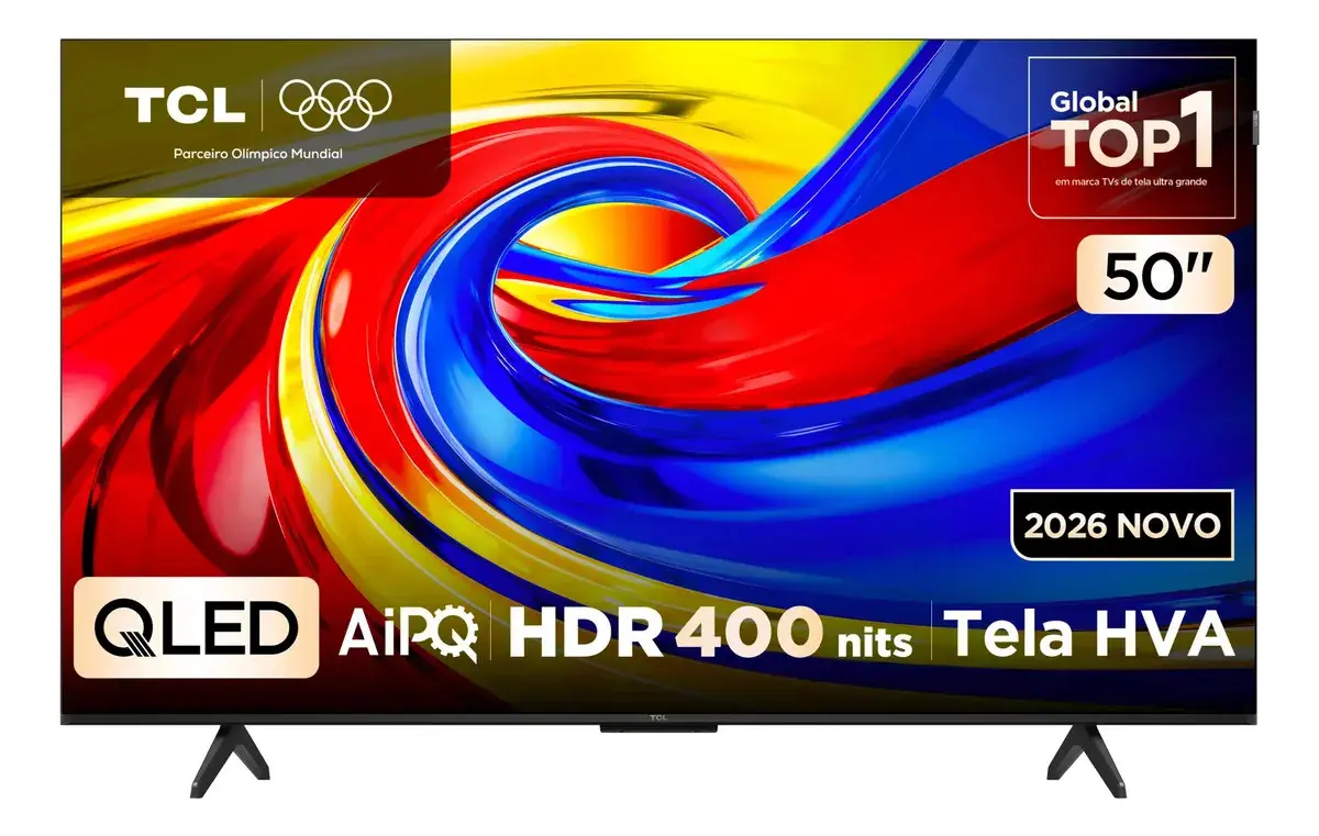 Smart Tv Tcl 50 Polegadas Qled 4k P7l Wifi Bluetooth Google Tv Hdr10+ 60 Hz Aipq 50p7l - 1
