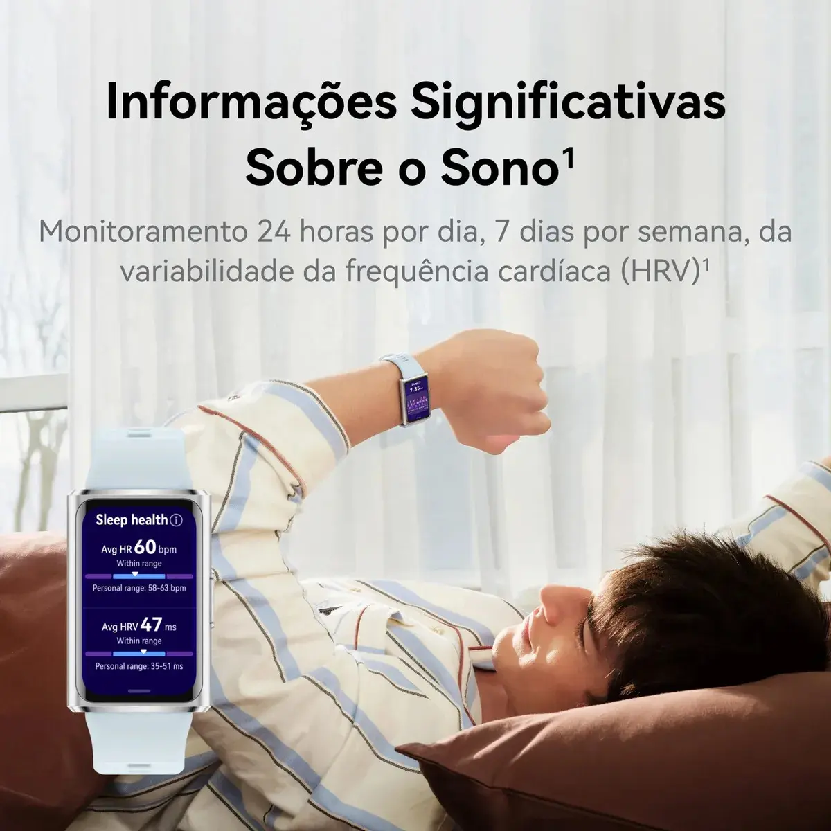 Smartwatch HUAWEI Band 11 Pro Posicionamento GNSS Autônomo Tela 162" AMOLED Bateria com Autonomia de Até 14 Dias Monitoramento Aprimorado do Sono Compatível com iOS e Android Azul thumbnail 6