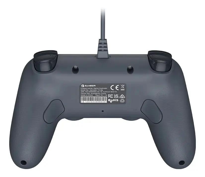 Controle Gamesir Tegenaria T3 Lite Com Fio Para Pc Switch Android Ios Steam Celular Hall Effect Usb Design Ergonômico Cinza thumbnail 2