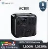 Estação de Energia BLUETTI AC180 com Capacidade de 1800W, 1052Wh, 9 Saídas e 3500 Ciclos de Vida Útil - 1