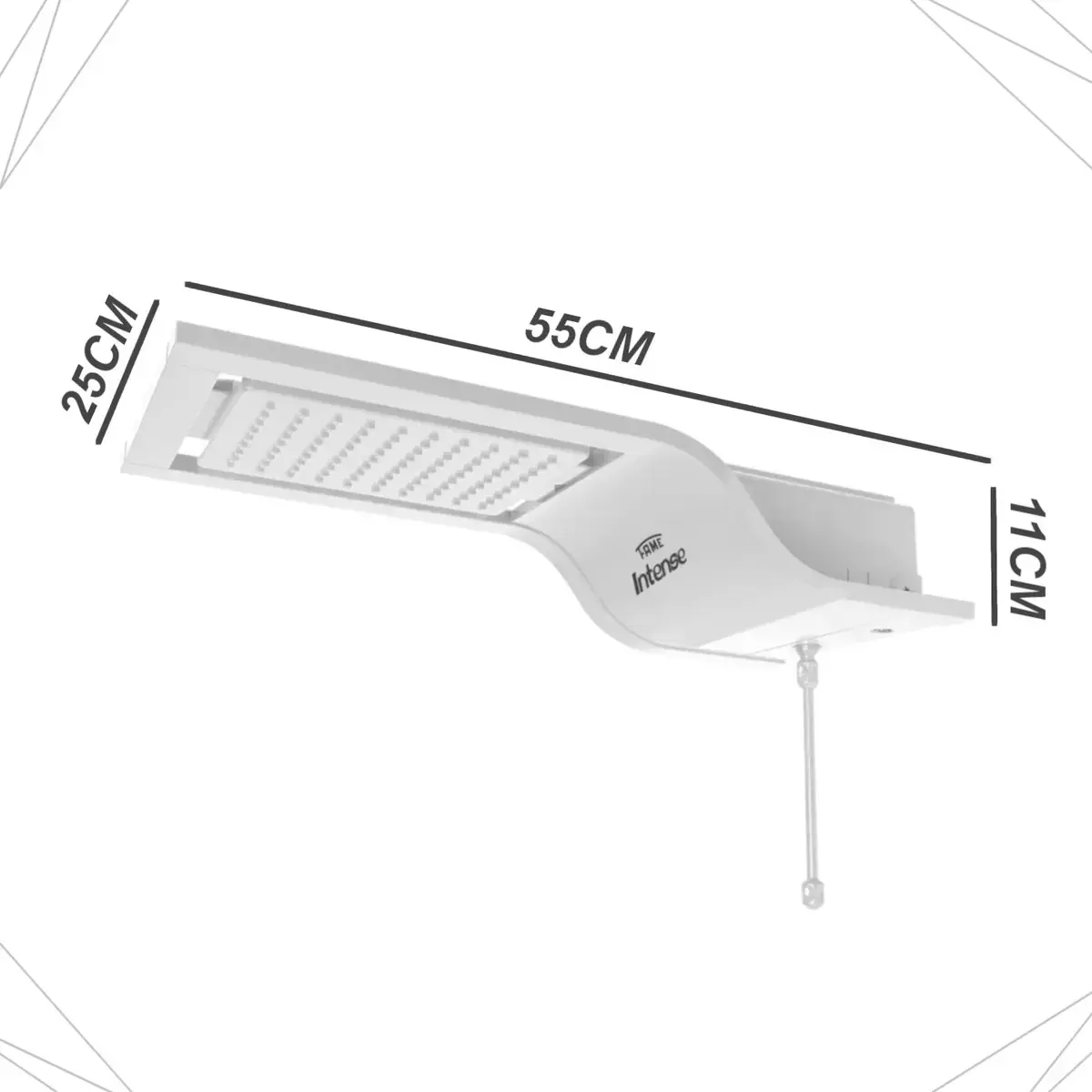 Chuveiro Elétrico Fame Intense Eletrônico Luxo White Potente Cor Branco Potência 5400 W thumbnail 3