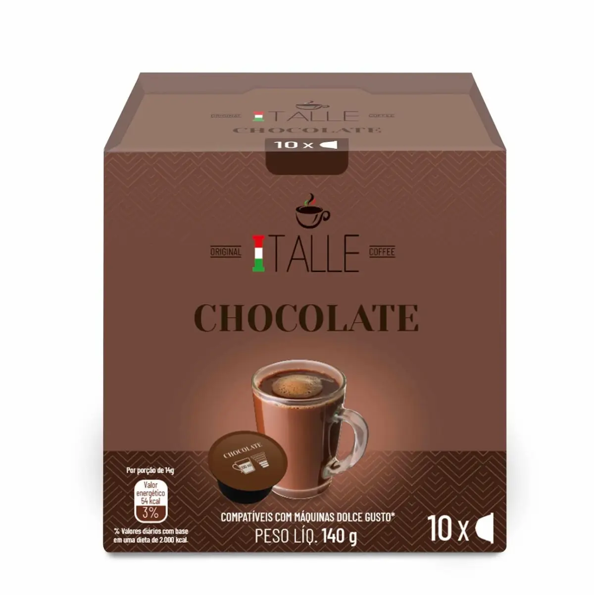 Cápsula De Chocolate Dolce Gusto Café Italle 10 Und