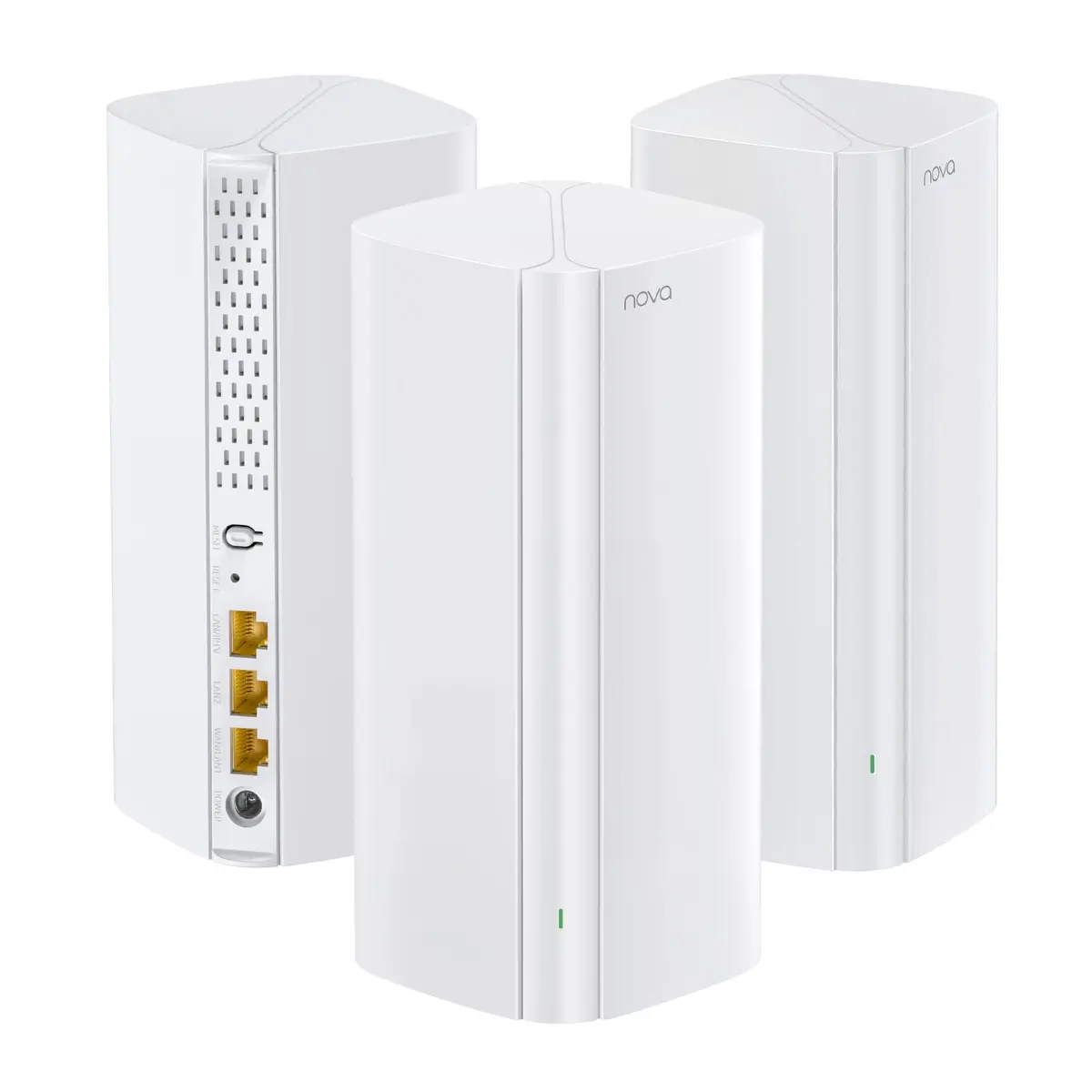 Tenda AX3000 Rede Mesh Wi-Fi 6 para toda a casa, Dual-Band, Cobertura de até 650 m², 160 MHz, Rede Mesh para mais de 160 dispositivos, Roaming contínuo, Compatível com Alexa【Nova EX12 Pacote com 3】 - 1
