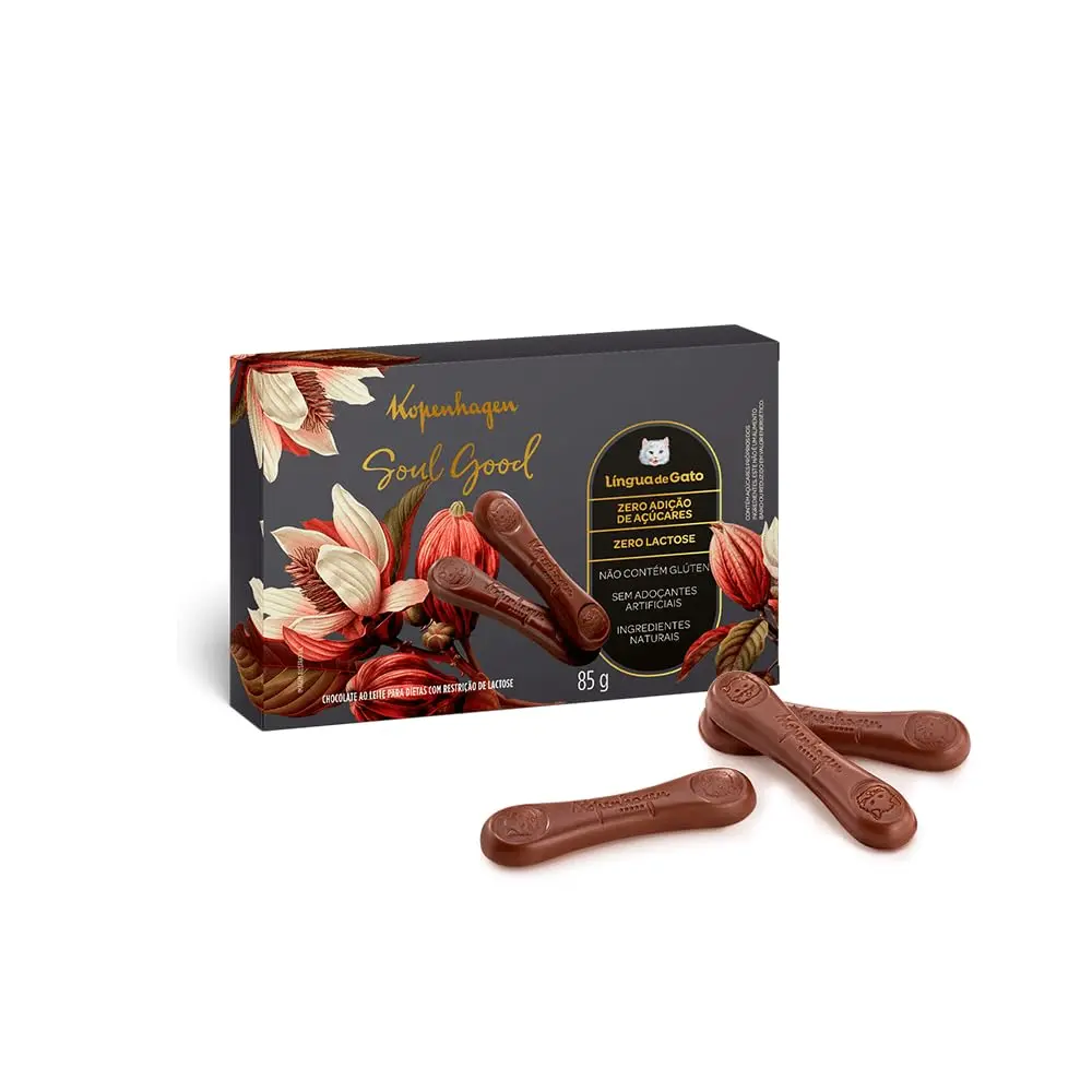 Chocolate Kopenhagen Língua De Gato Soul Good 85G