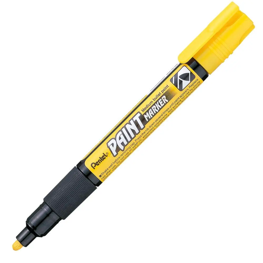 Pentel Marcador Permanente Paint MarkerAmarelo Ponta Média SM/MMP20-G