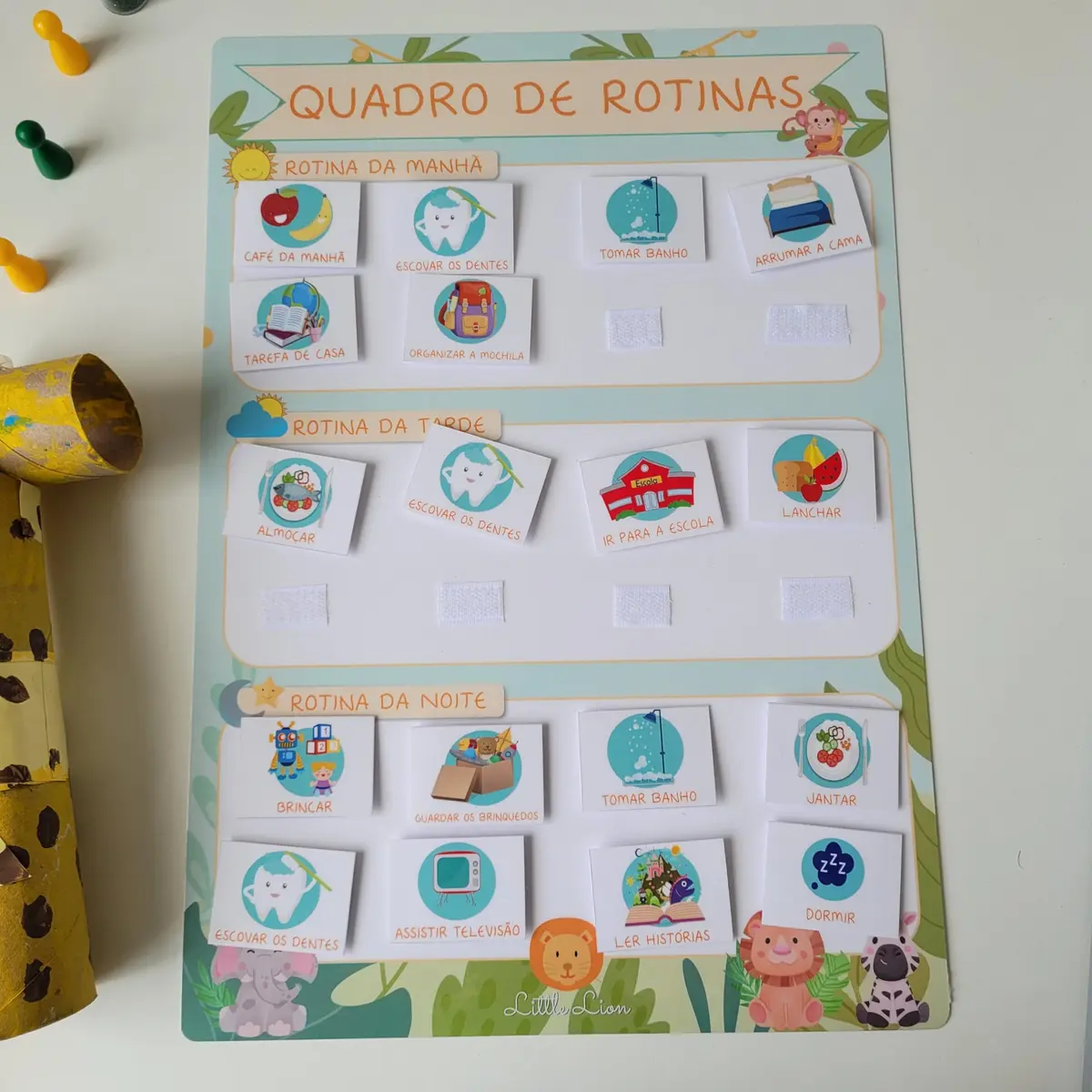 Quadro de Rotinas Diárias (Safari)