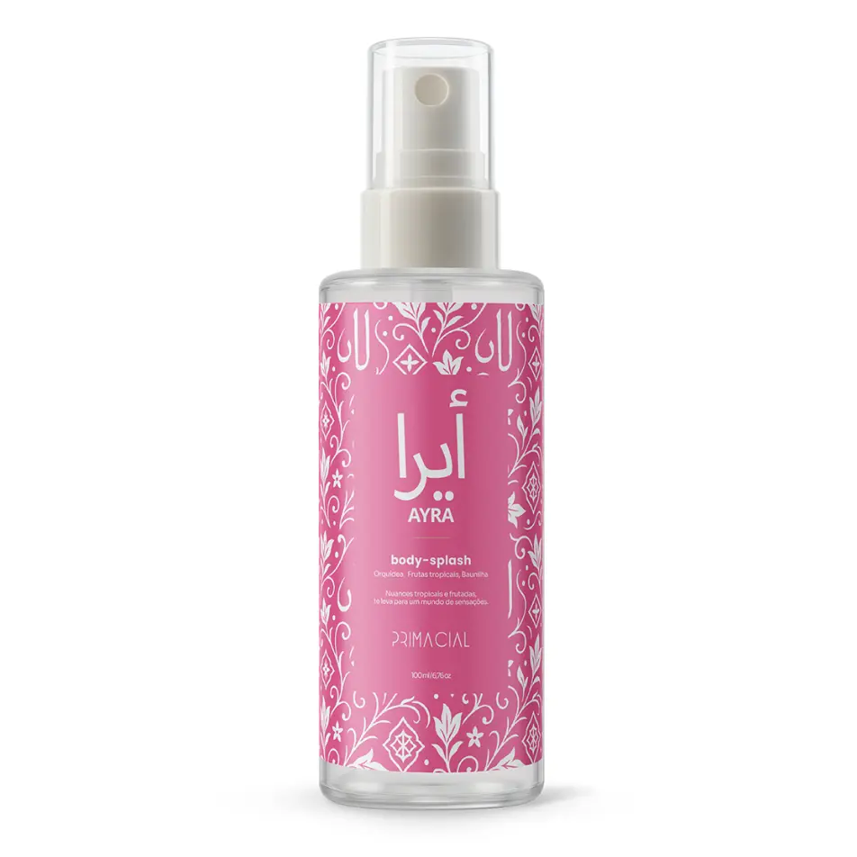 BODY SPLASH FEMININO ARABE AYRA 100ML - PRIMACIAL PERFUME FLORAL