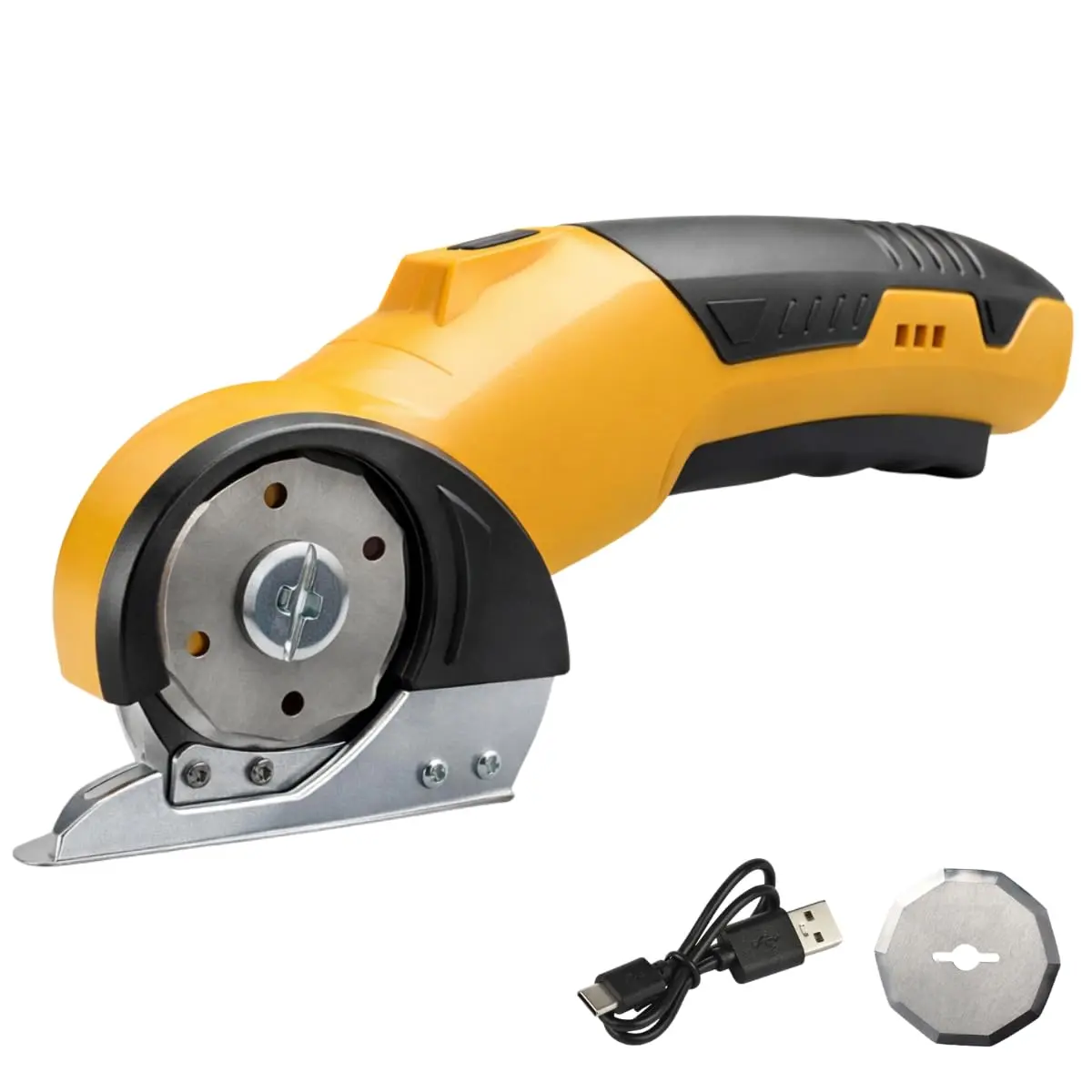 Tesoura Elétrica Sem Fio para Tecidos Recarregável 4.2V 2000mAh 400RPM