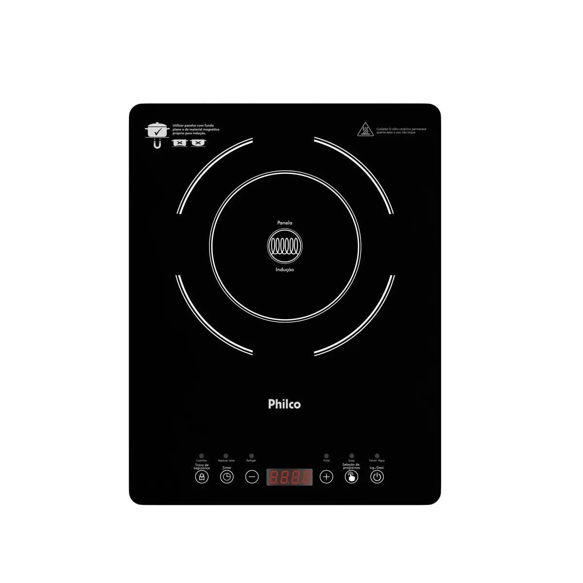 Cooktop de Indução Philco PCT10A Diferentes Níveis de Potência e Temperaturas 220V - 1