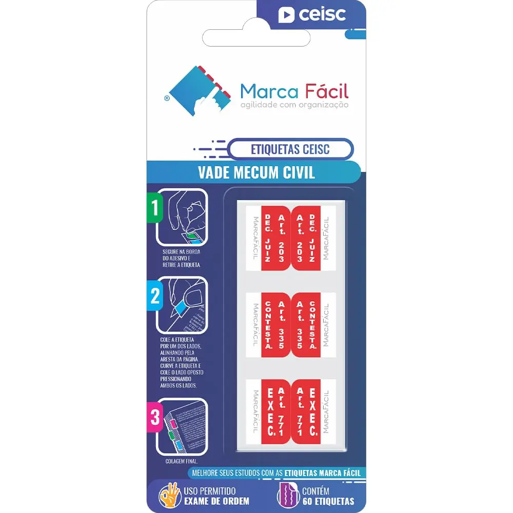 Etiquetas Vade Mecum Civil CEISC x - 1
