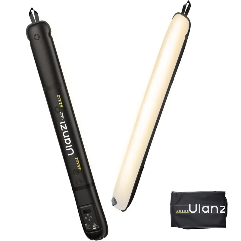 Ulanzi Portable Air Tube Light, luz inflável para vida morta, fotografia de retrato ao vivo, TPU, 20W, Bi-Color, 2700K-6500K, UA20