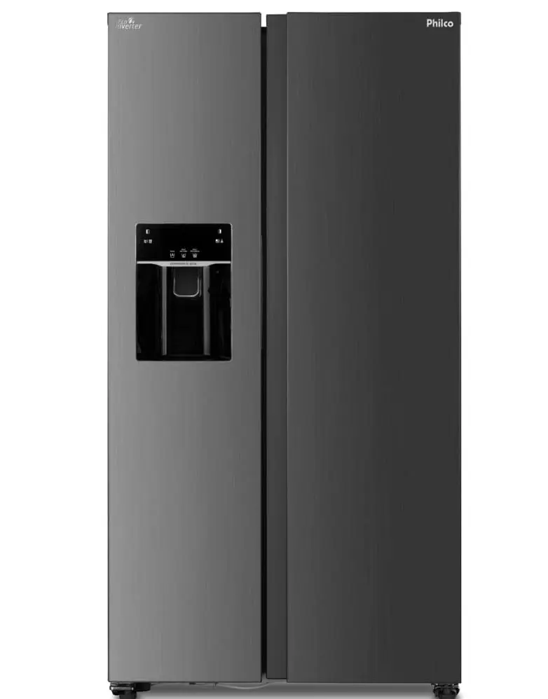 Refrigerador side by side PHILCO frost free prf613id eco inverter 513l inox 127v - 1