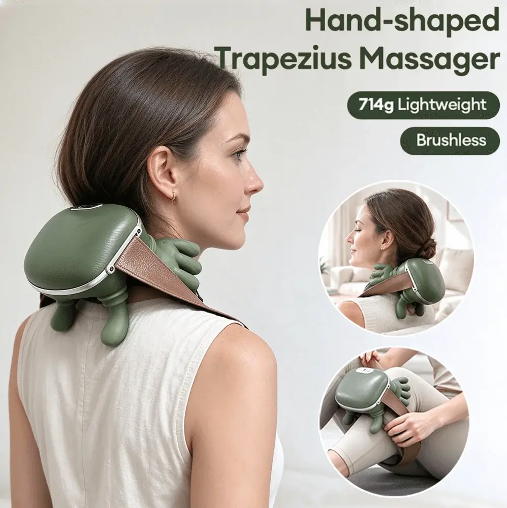 Massageador Biónico Sem Fio para Pescoço e Ombros, Massageador Cervical e Trapezius com Motor Sem Escovas - 1