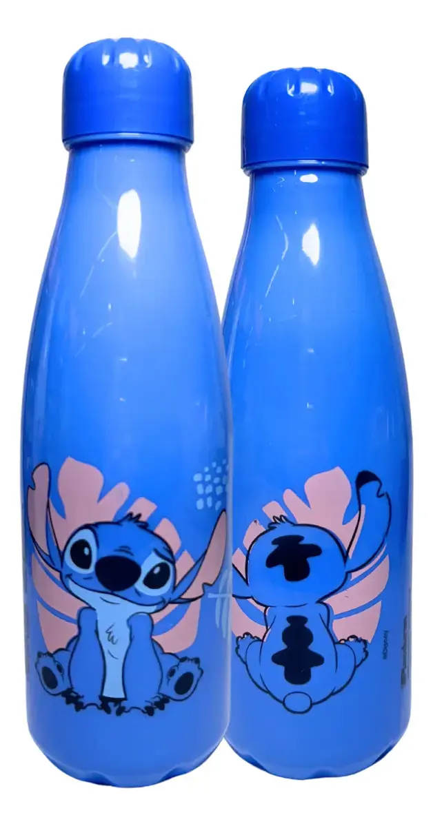Garrafa De Água Squeeze Stitch Plástico 600ml Escolar