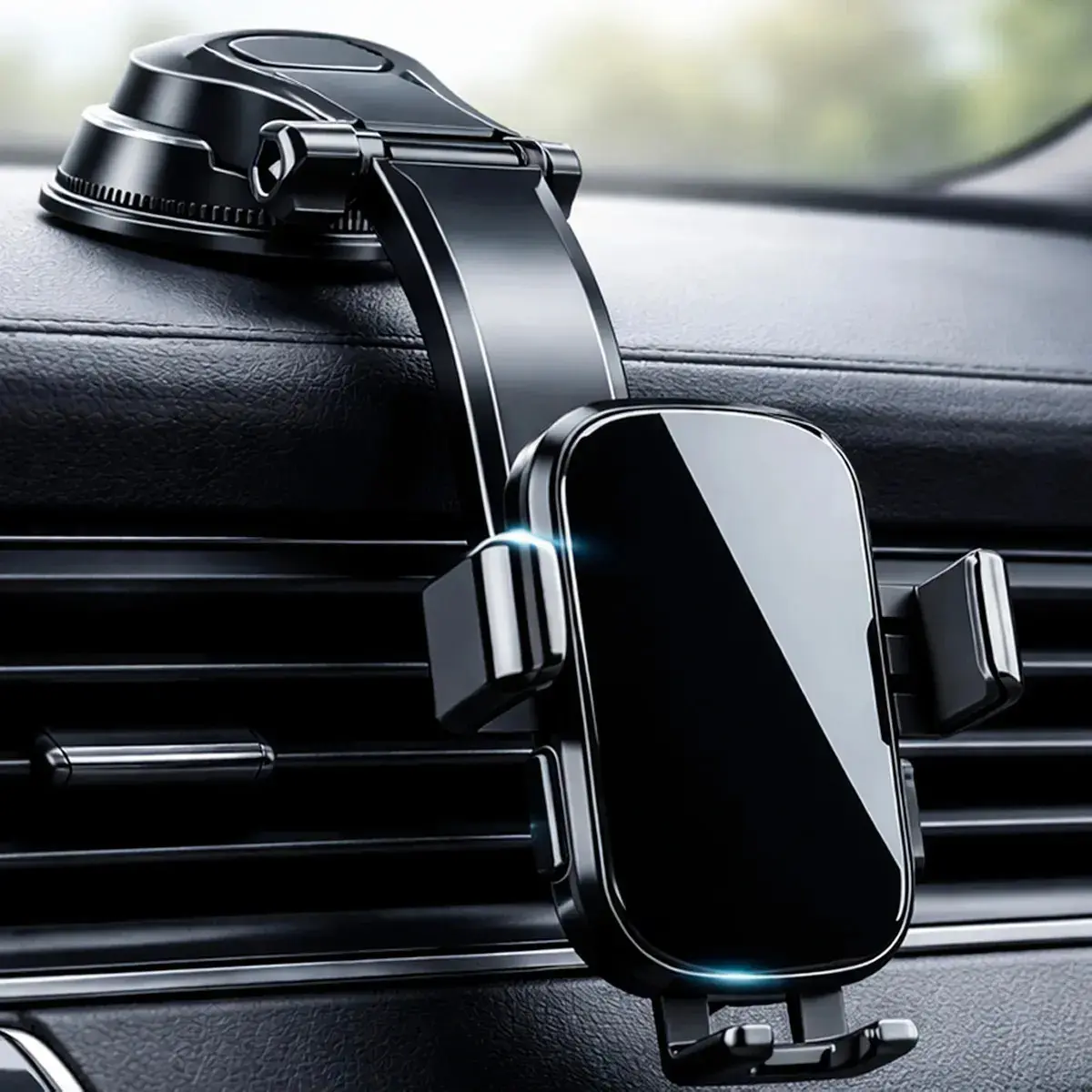 Suporte De Celular Veicular Automotivo Pra Carro Mesa Porta Painel Parede Caminhão Vw Up Jetta Volkswagen Ônix Corolla Gol 360° Universal - 1