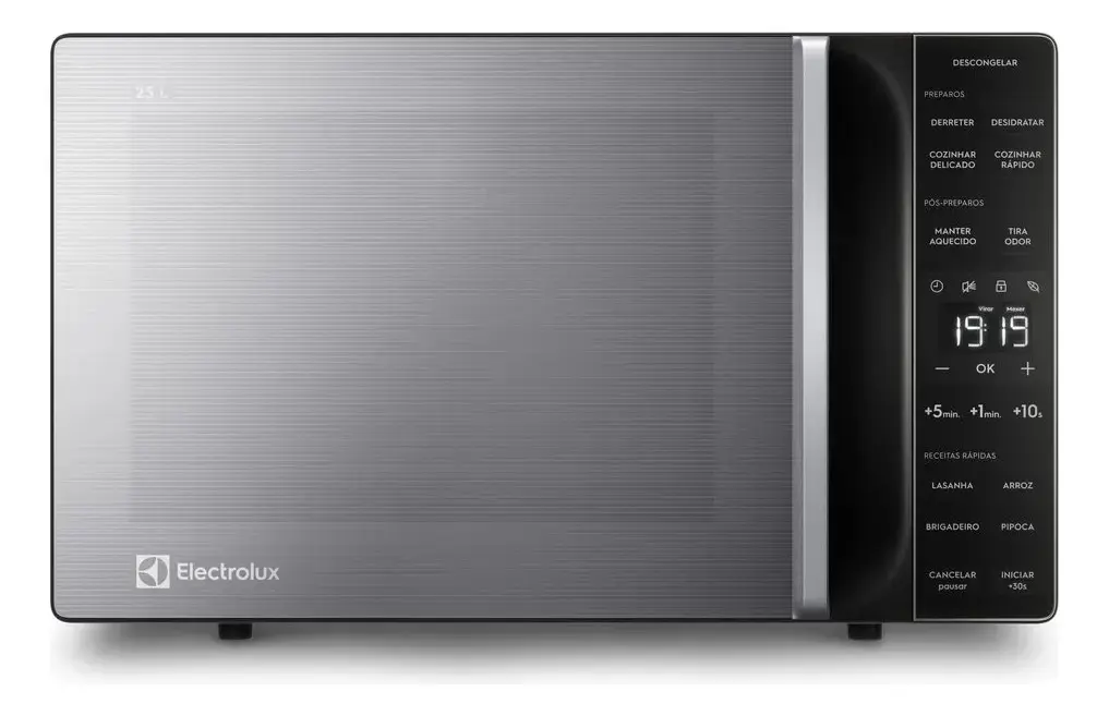 Micro-ondas ME23S 23L Efficient Com Descongelamento Assistido Cor Inox Electrolux