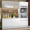 Cozinha Compacta Madesa Topazio Pop com Armário, Balcão e Tampo - Branco - 1