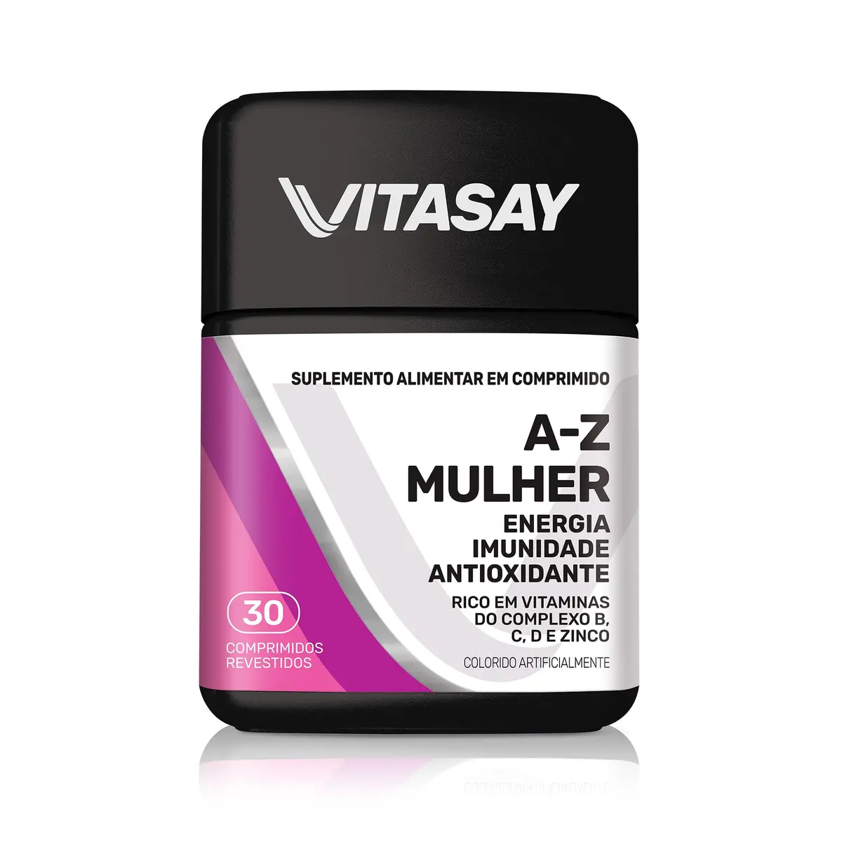 Multivitamínico AZ Mulher Vitasay com 30 Comprimidos - 1