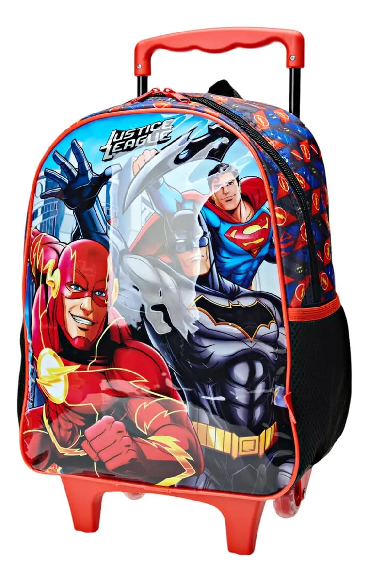Mochila Infantil com Rodinha, Liga da Justiça X1, Xeryus