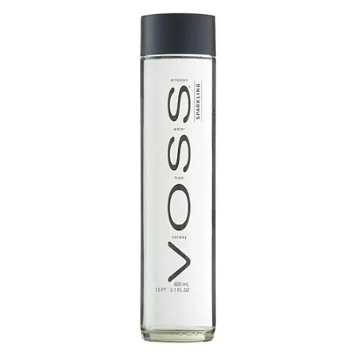 Água Norueguesa Voss Com Gás Sparkling Em Vidro 800ml - 1